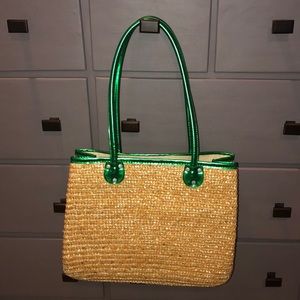 White Stag straw purse